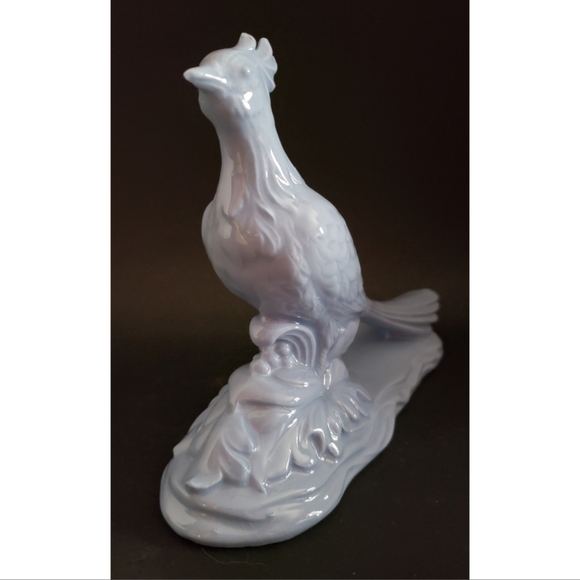 Ceramic/Porcelain Glazed Pale Blue Bird Figure - Picture 4 of 7